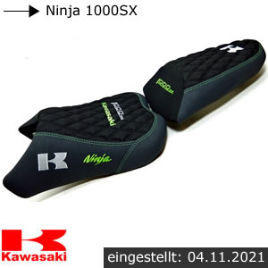 Kawasaki Ninja 1000SX Neupolsterung Fahrer- + Soziussitz