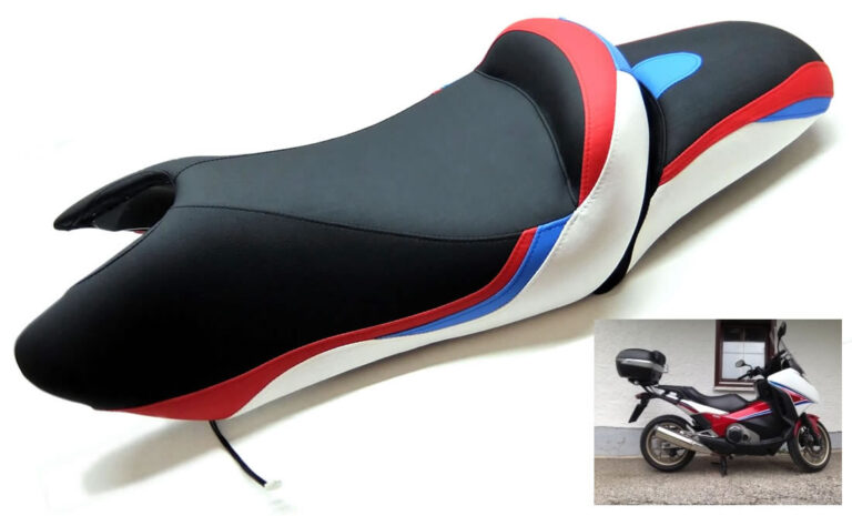 Honda Integra Neupolsterung mit Bikebild der alten Sitzbank