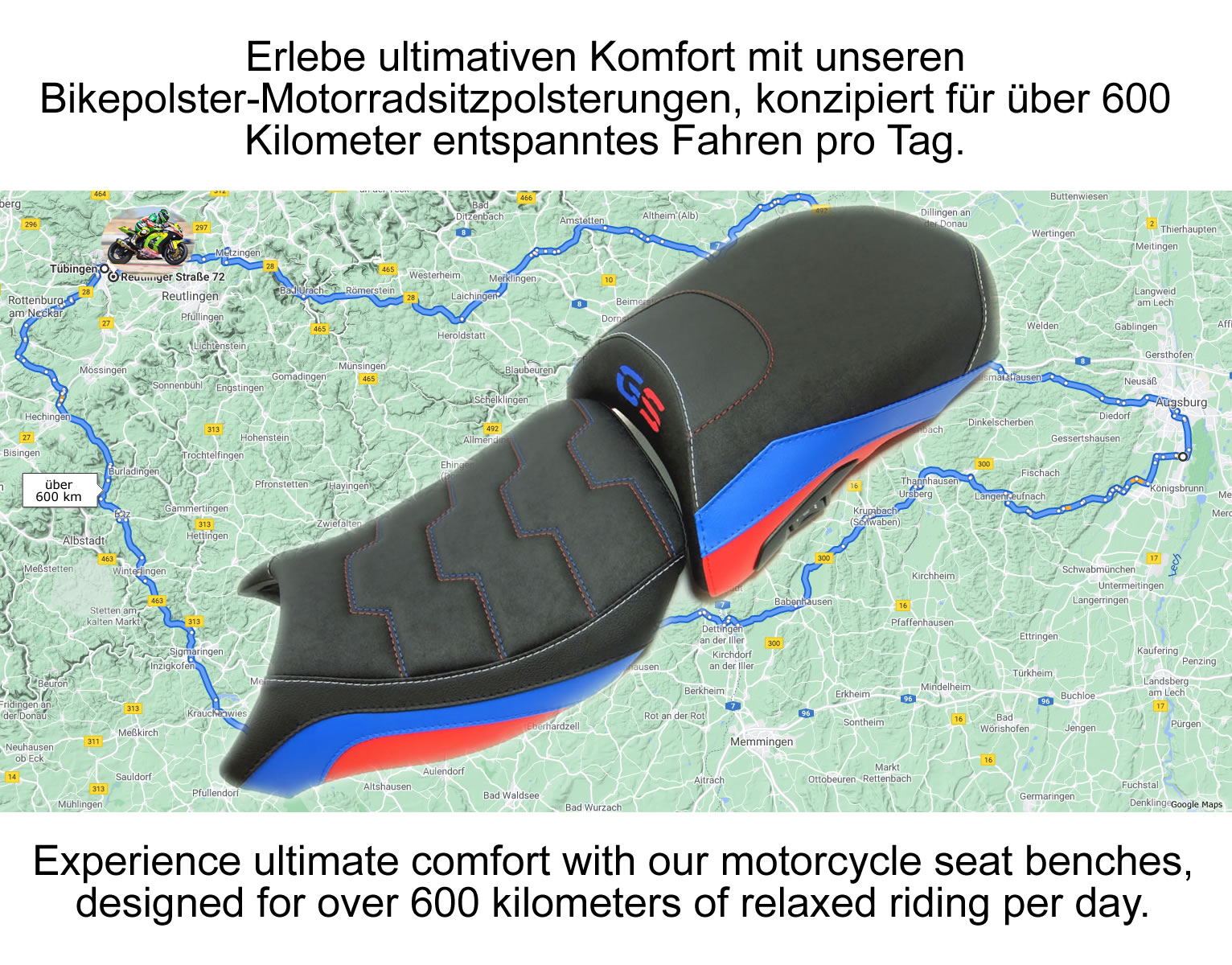 Touren bis 600 KM möglich