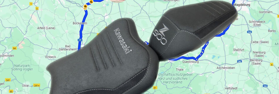 Mehr als 600km täglich möglich mit der Bikepolster-Motorradsitzpolsterung