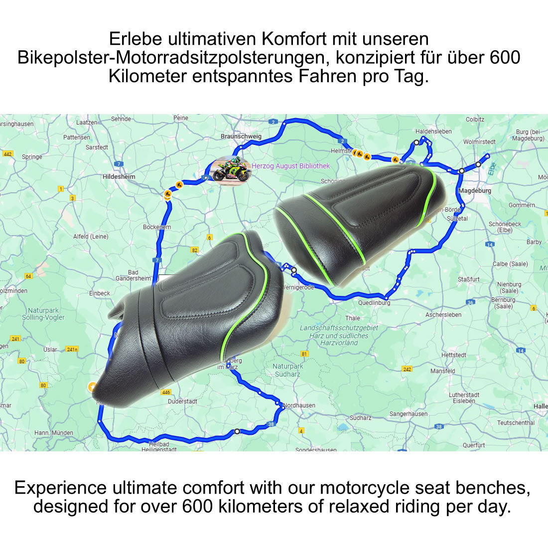 Langstreckentauglichkeit für die neugepolsterte Kawasaki Z1000SX Sitzbank