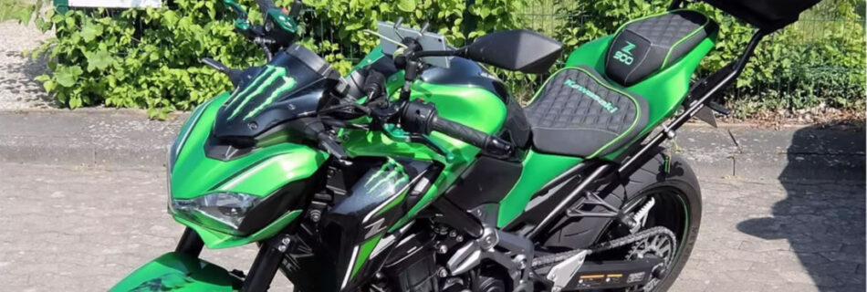 Vom bikepolsterer neugepolsterte Kawasaki Z 900