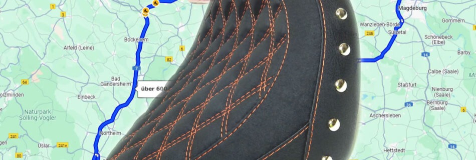 Fahren über 600 km mit den Bikepolster-Sitzbankpolsterungen