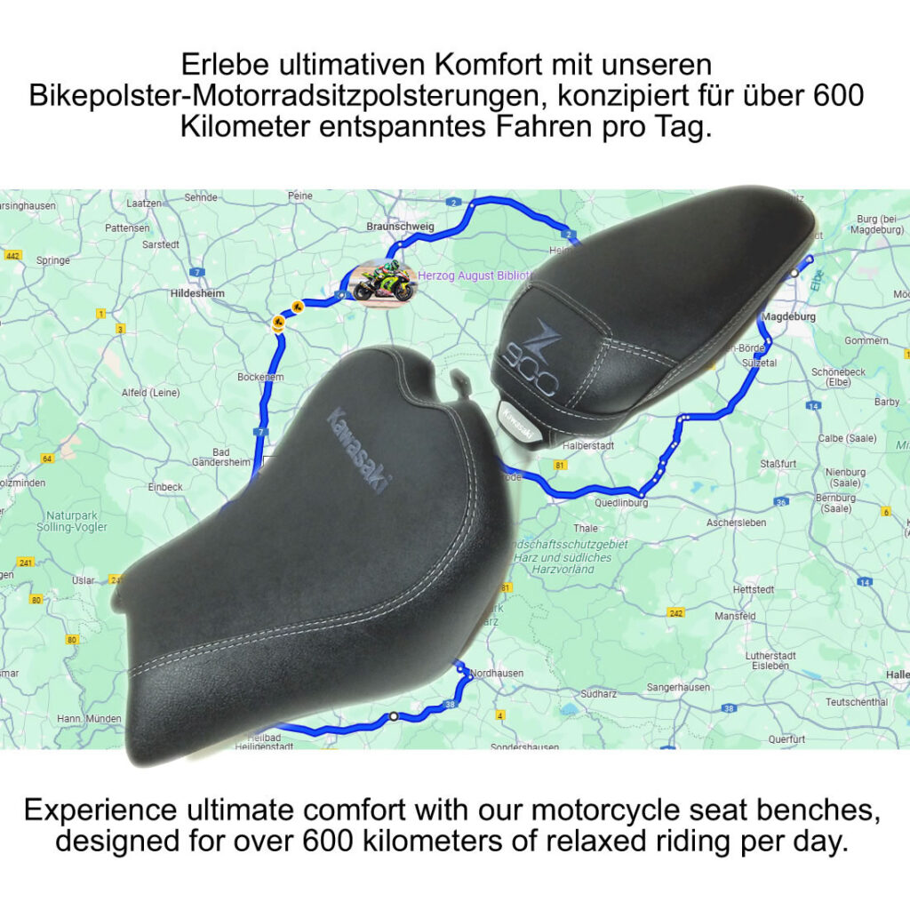 über 600km täglich mit unserer Sitzbankpolsterung fahren