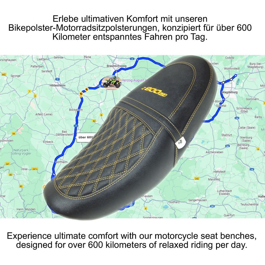 Kawasaki Z 900 RS Sitzbank neu bezogen